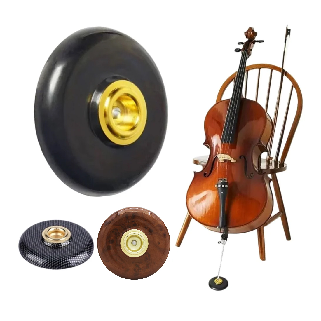 Musical Instrument Symbols - Cello Slip Mat Vloerbeschermer Accessoires Snaarinstrument