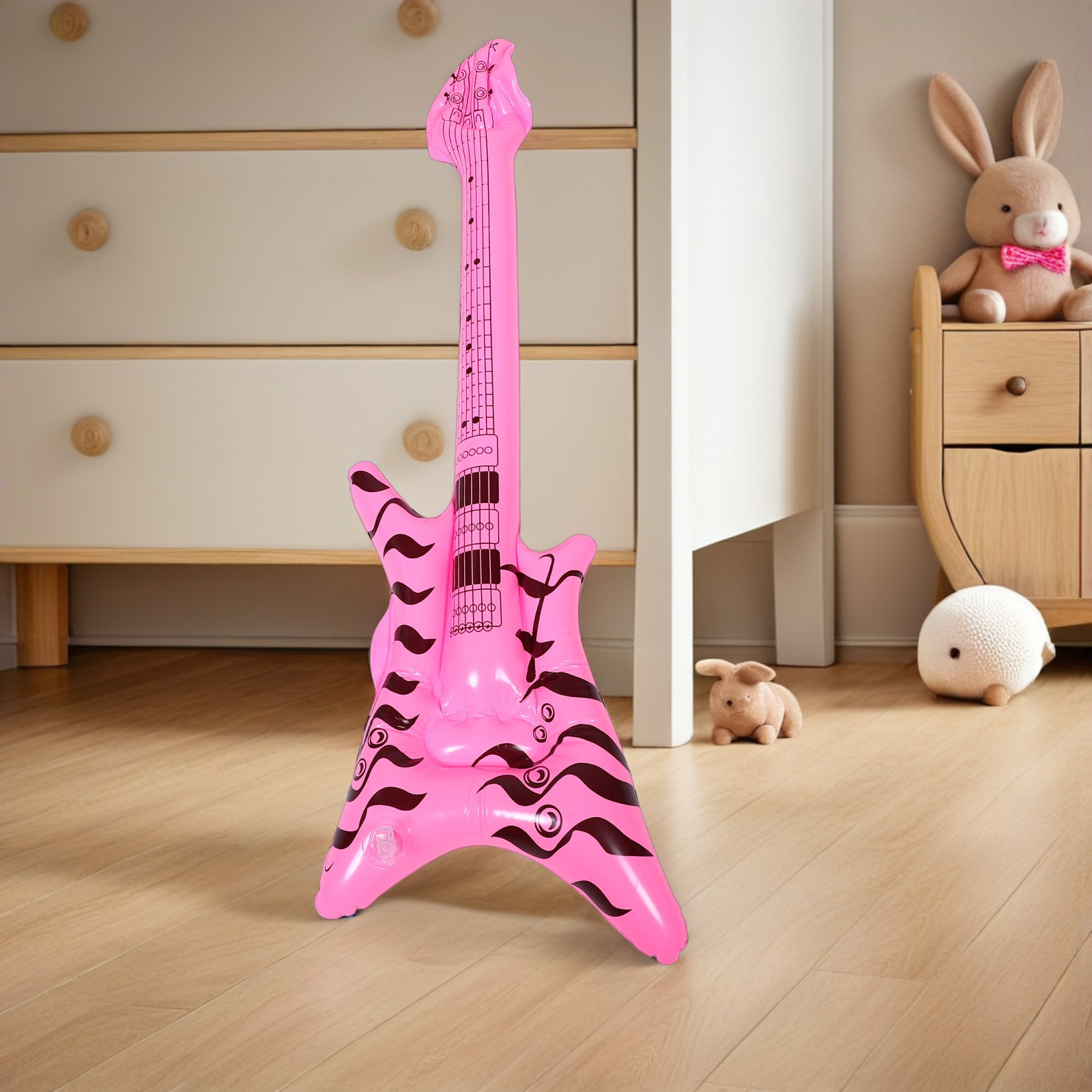 Musical Instrument You Blow Into - Opblaasbare rock-and-roll gitaar rekwisiet retro jaren