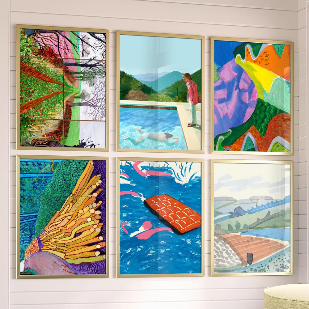 Musical Instrument Painting - Art David Hockney Poster Muziek Album