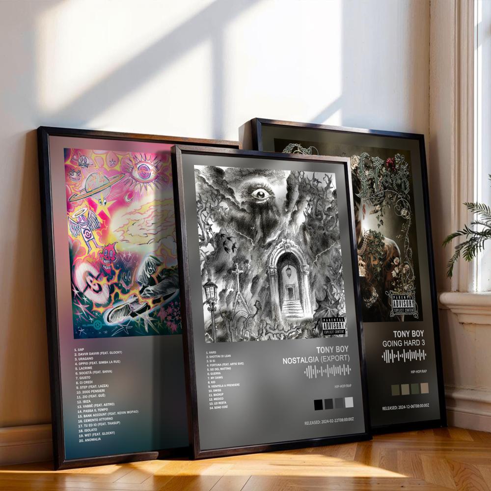 Musical Instrument Painting - Tony Boy Poster Muziek Album Cover