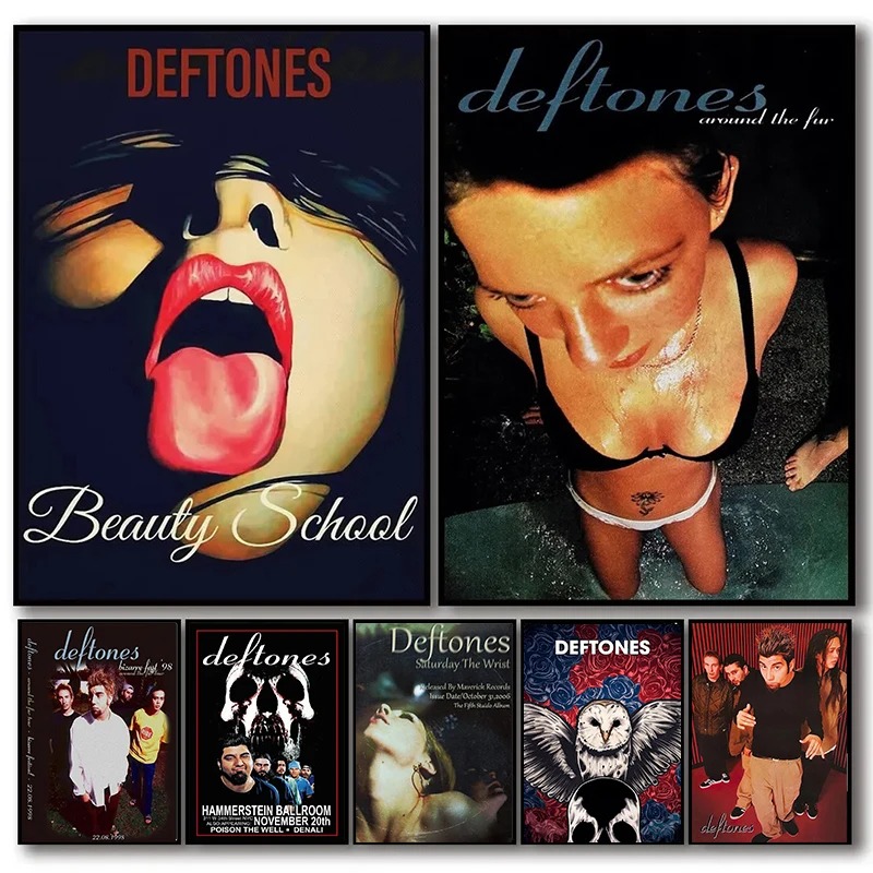 Musical Instrument Painting - Retro Band Deftones Poster Esthetiek Klassieke