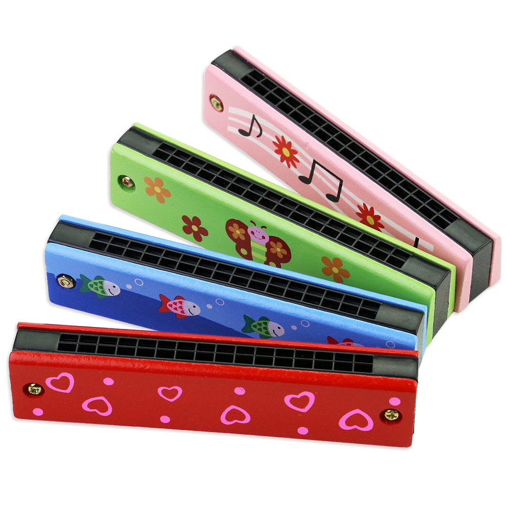Musical Instrument You Blow Into - Mondharmonica voor kinderen, houten muziekinstrument speelgoed