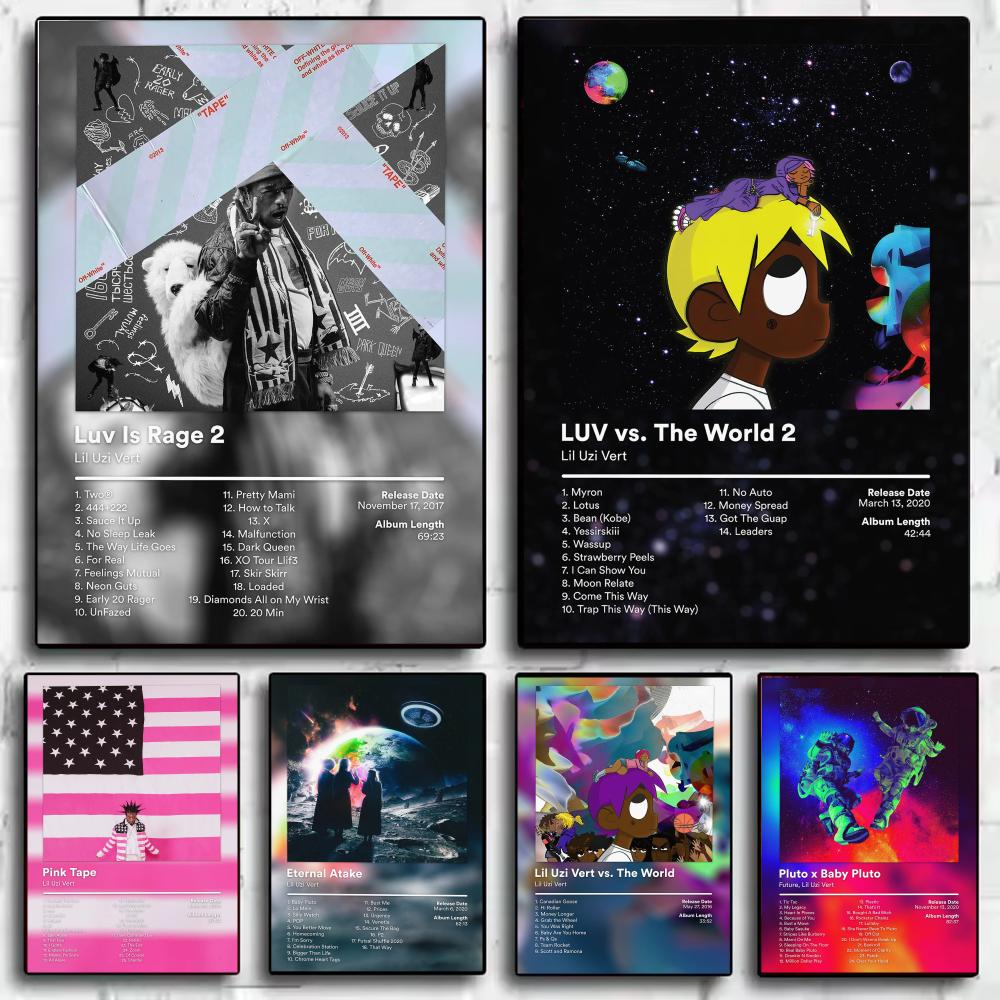L Musical Instrument - Rapper L-Lil Uzi Vert Muziekalbum Poster