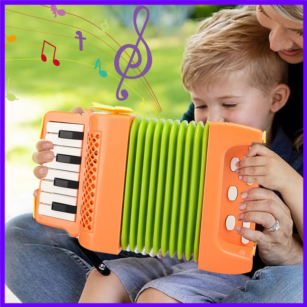 Musical Instrument Project - Kinderen accordeon speelgoed 10 toetsen 8