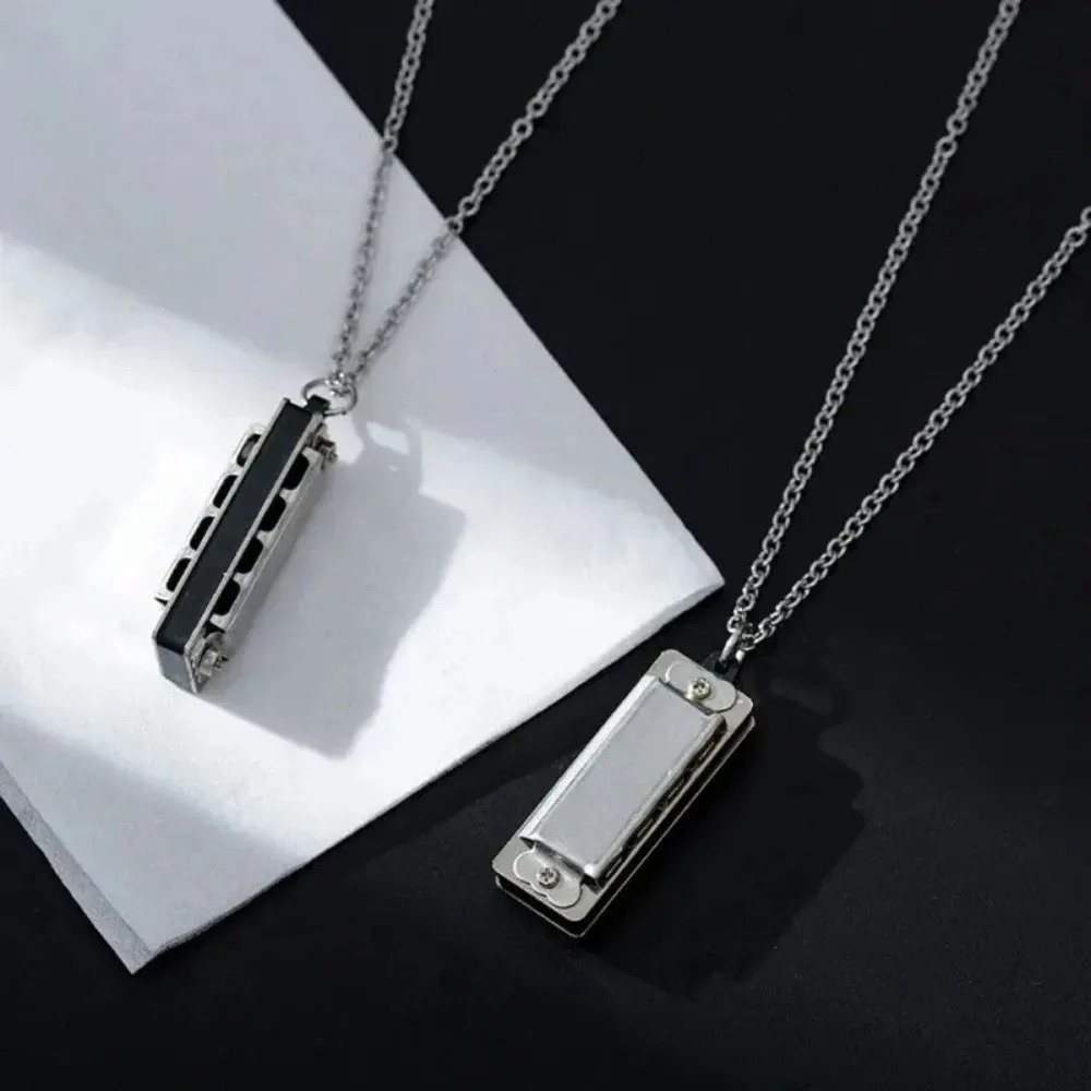 Musical Instrument You Blow Into - Mini mondharmonica ketting mannen en vrouwen