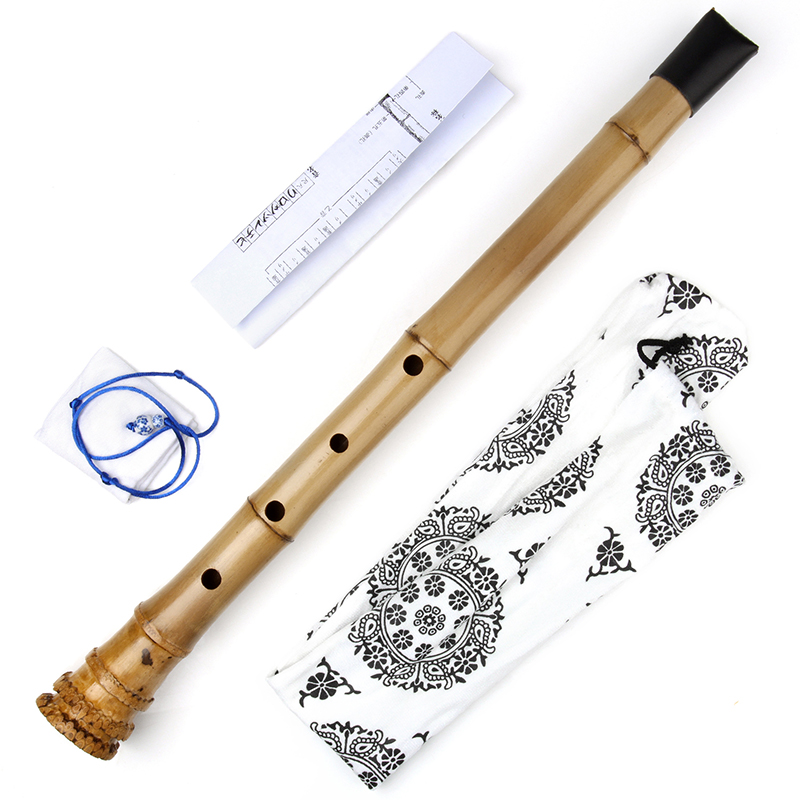 Musical Instrument Lute - Verticale Bamboe Fluit met Shakuhachi, Houtblazers