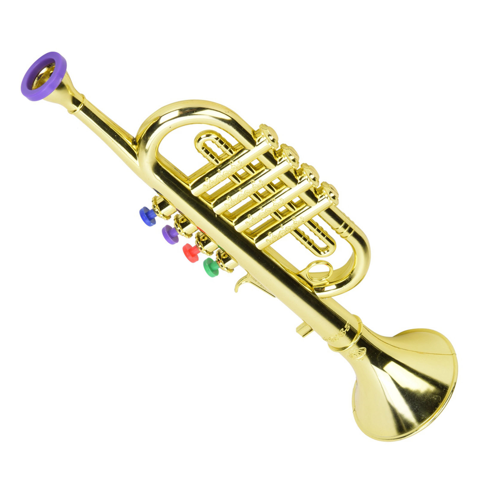 Musical Instrument Project - Kid Trompet Gouden Gecoat Plastic Kinderen