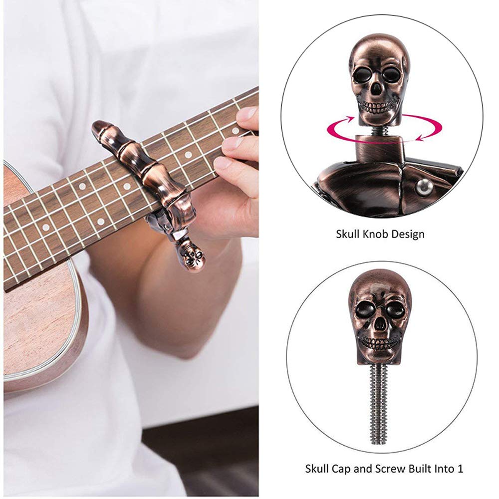 Gitaar Capo Skull Capo voor ak - Musical Instrument Art recensie en prijs