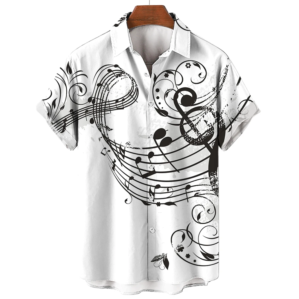 Nieuw Heren Overhemd 2026 Zome - Musical Instrument Symbols recensie en prijs