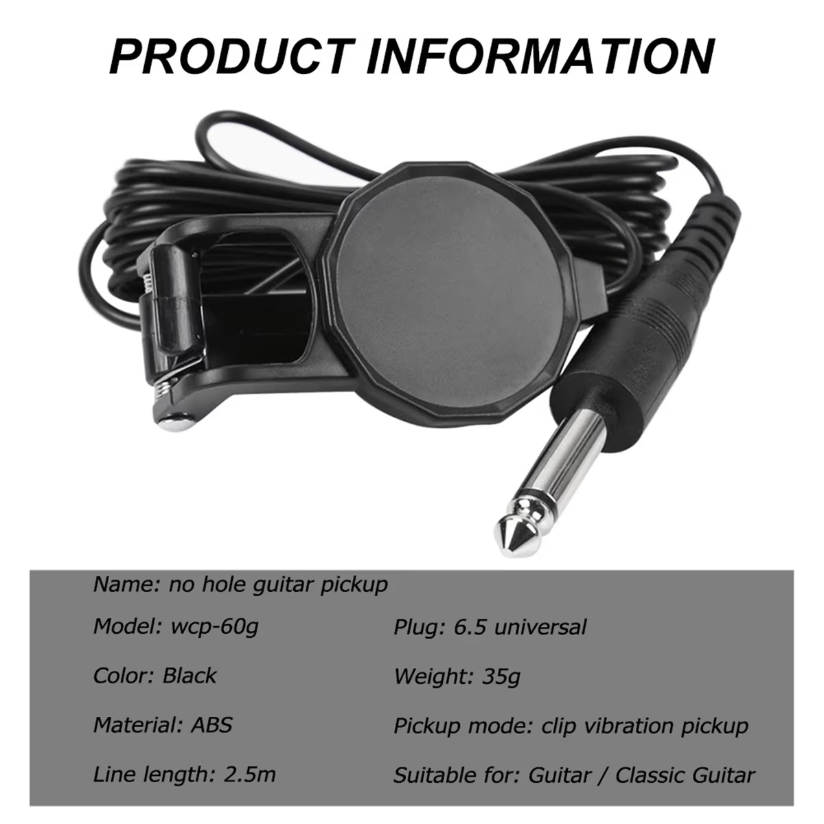 Audio Jack Clip On Pickup/2.5  - Musical Instrument Art recensie en prijs