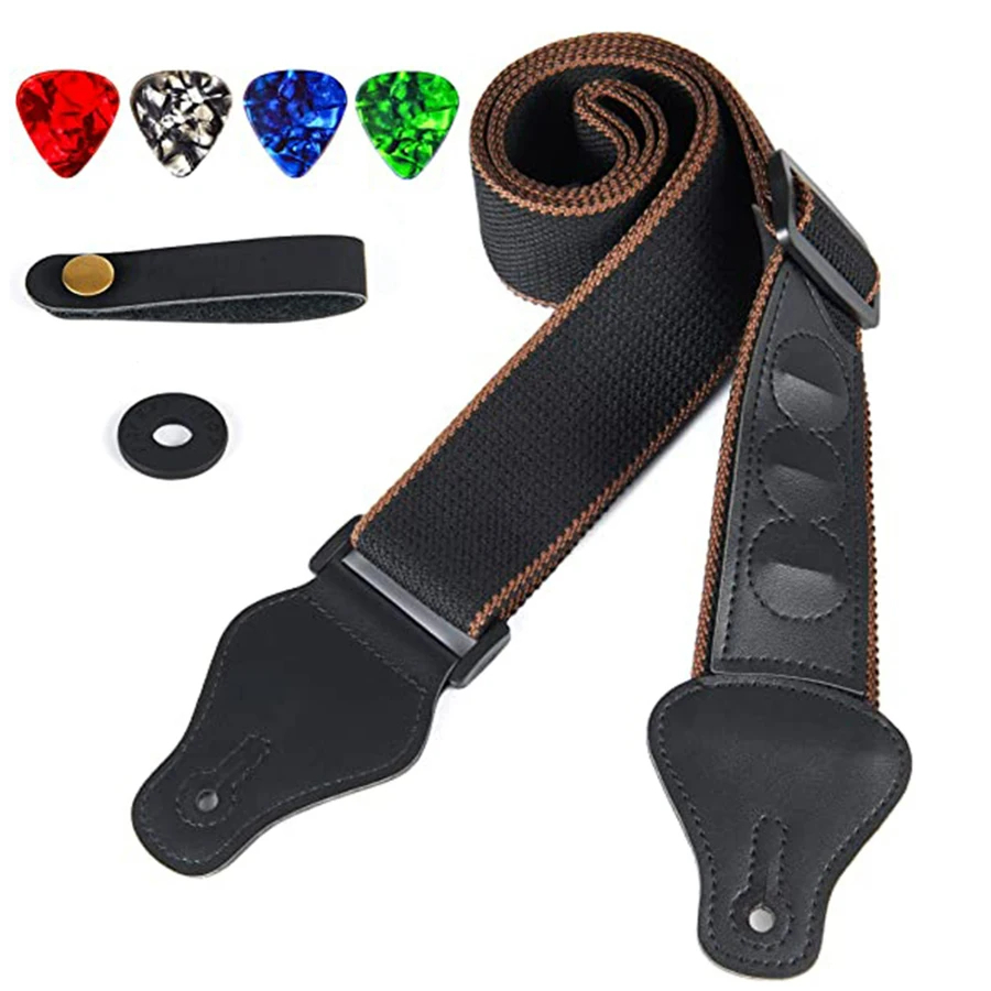 7 stks/set Gitaarband Zwart PU - Musical Instrument Art recensie en prijs