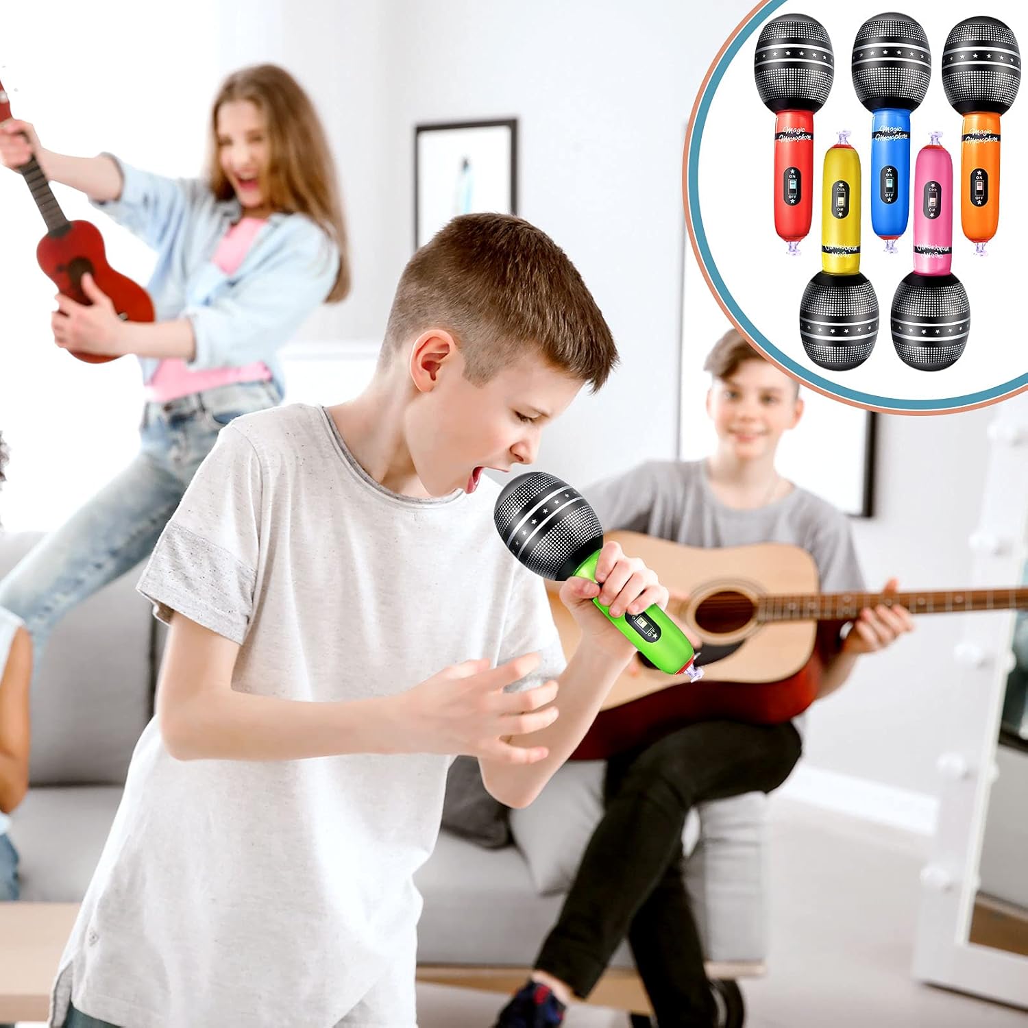 4 stuks opblaasbare microfoons - Musical Instrument You Blow Into recensie en prijs
