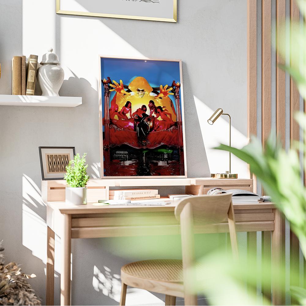 O-OsamaSon Jump Out Poster Muz - Musical Instrument Painting recensie en prijs