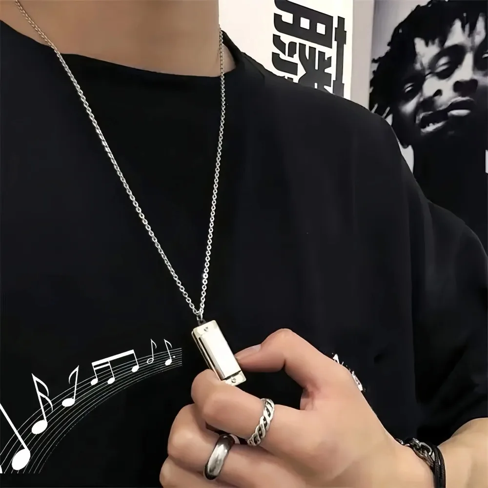 Mini mondharmonica ketting man - Musical Instrument You Blow Into recensie en prijs