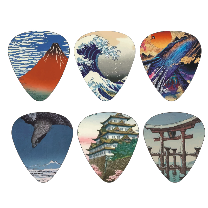 Nieuwe 12 stks/set Plectrums-J - Musical Instrument Painting recensie en prijs