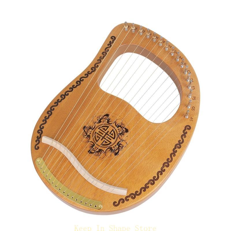 U1jc 16 String Mahonie Lyre Ha - Musical Instrument Symbols recensie en prijs